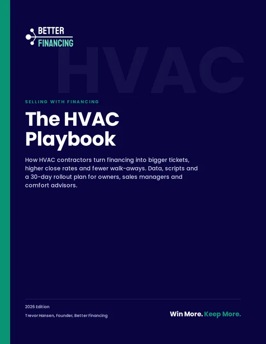 Cover of Selling with Financing: The HVAC Playbook