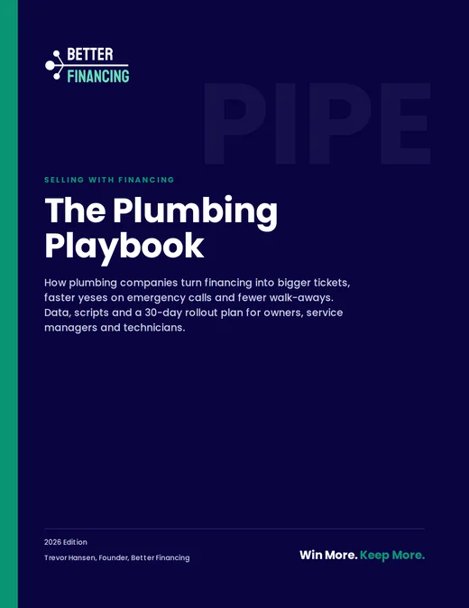 Cover of Selling with Financing: The Plumbing Playbook