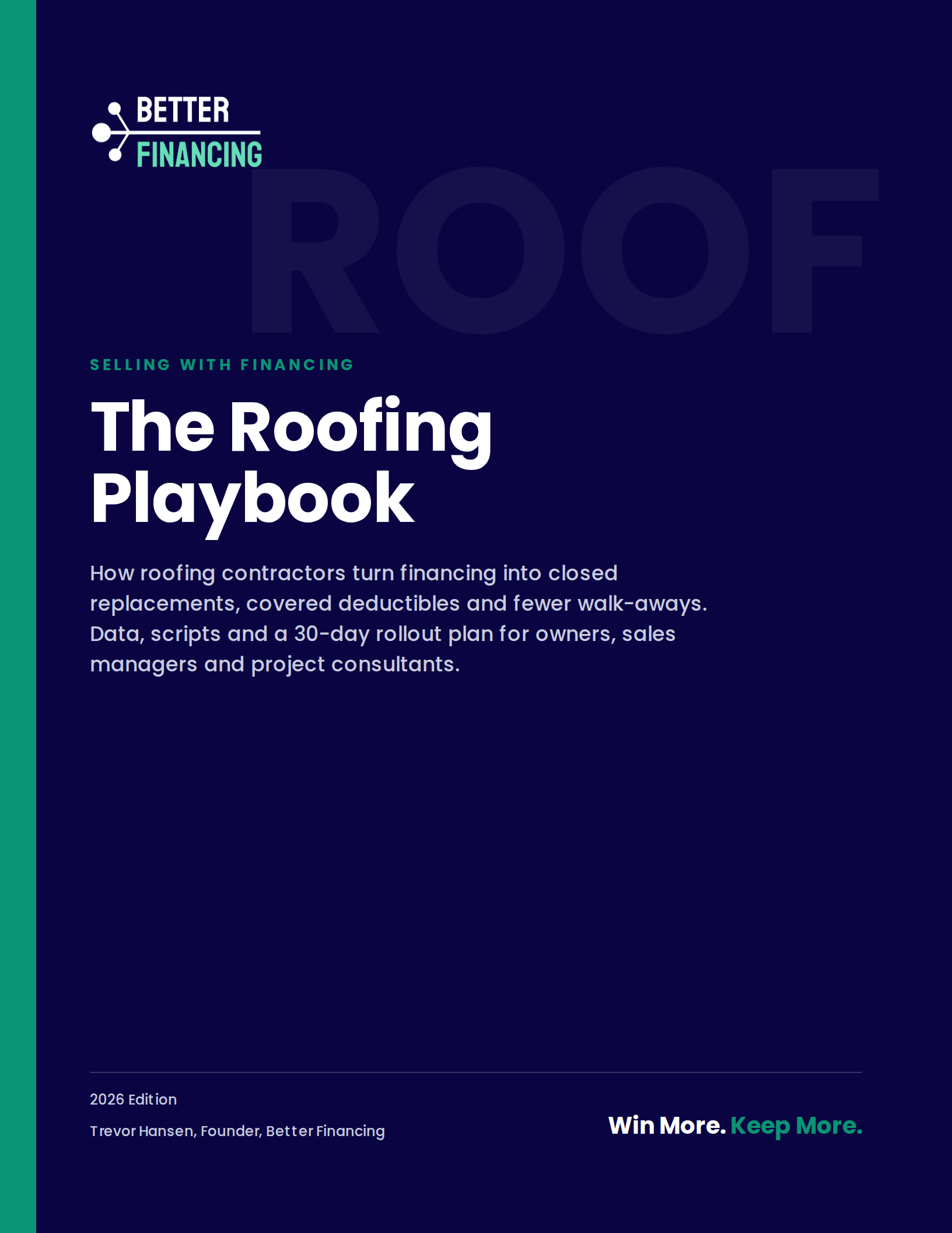 Selling with Financing: The Roofing Playbook cover