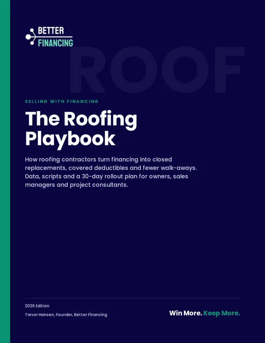 Cover of Selling with Financing: The Roofing Playbook